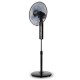 Orbegozo SF 0345 ventilador Negro, Acero inoxidable